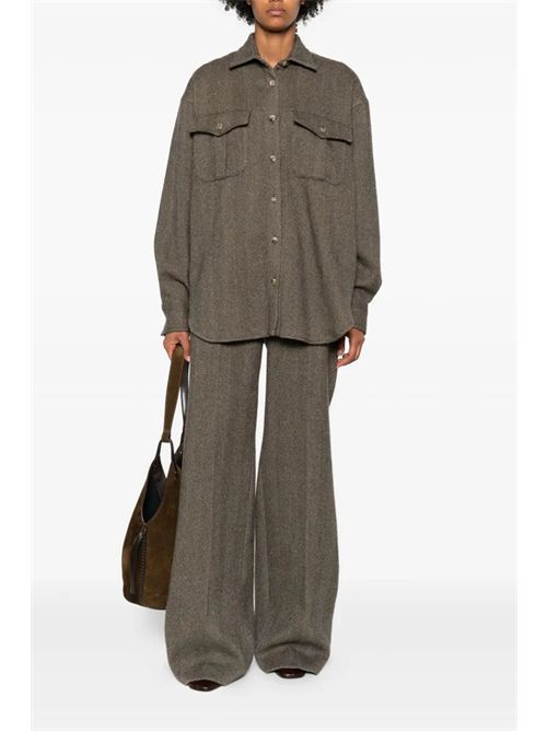 Pantaloni in pied de poule ERMANNO SCERVINO | D476P718OQRJ4701